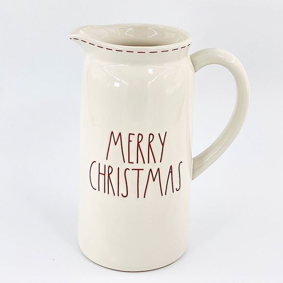 Rae Dunn Other - New Rae Dunn Merry Christmas White Pitcher